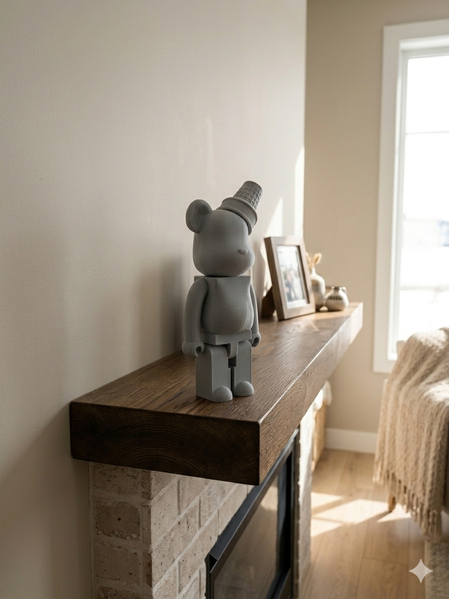 Ice Cream Bear Figurine – Playful Toy Culture Sculpture