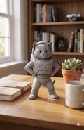 cat buss lightyear Figure – 3D Printed PLA Art Sculpture
