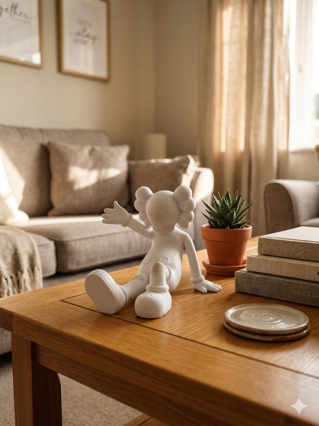 Relaxed Figurine – Minimalist Shelf & Desk Sculpture
