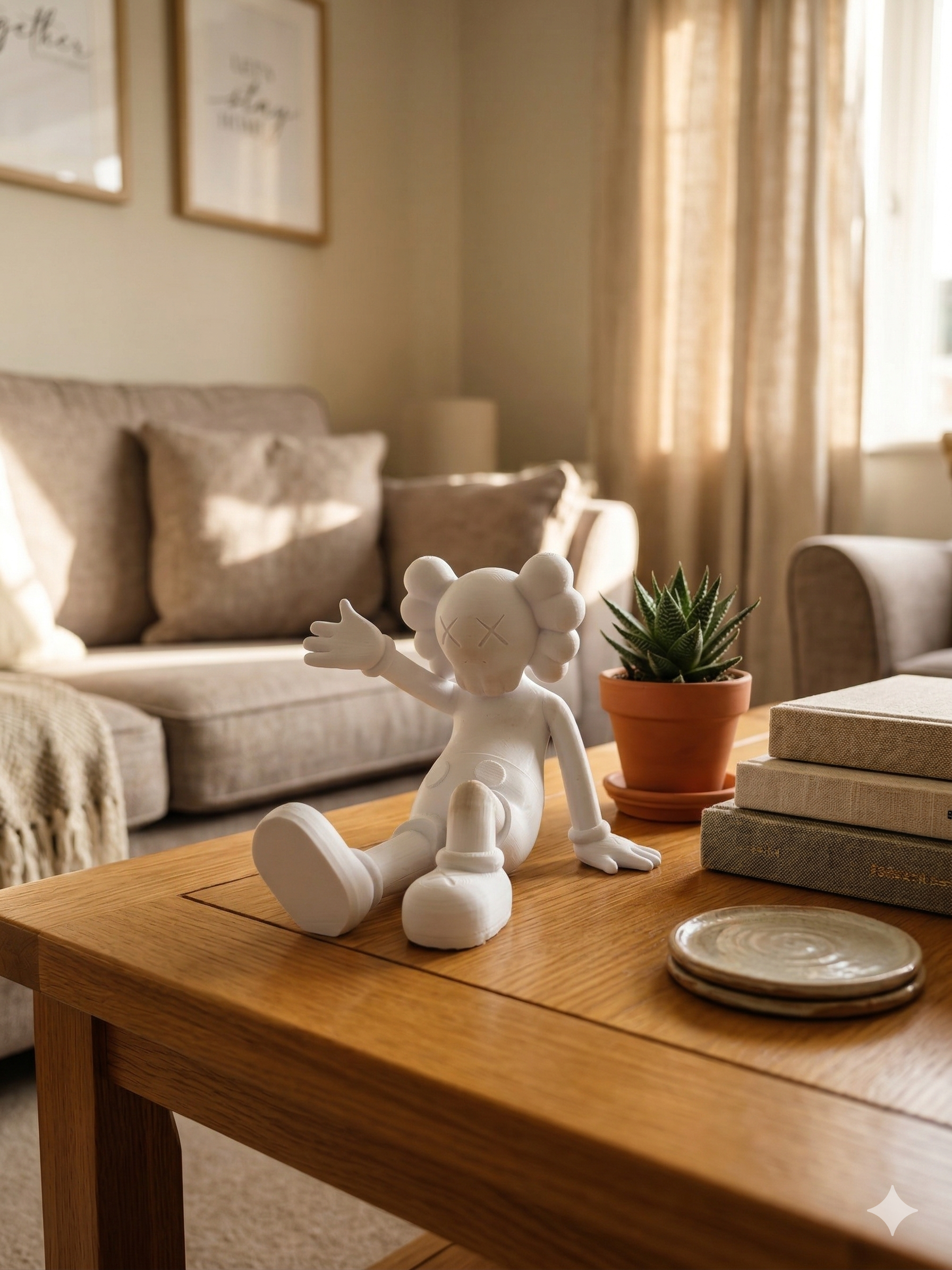 Relaxed Figurine – Minimalist Shelf & Desk Sculpture