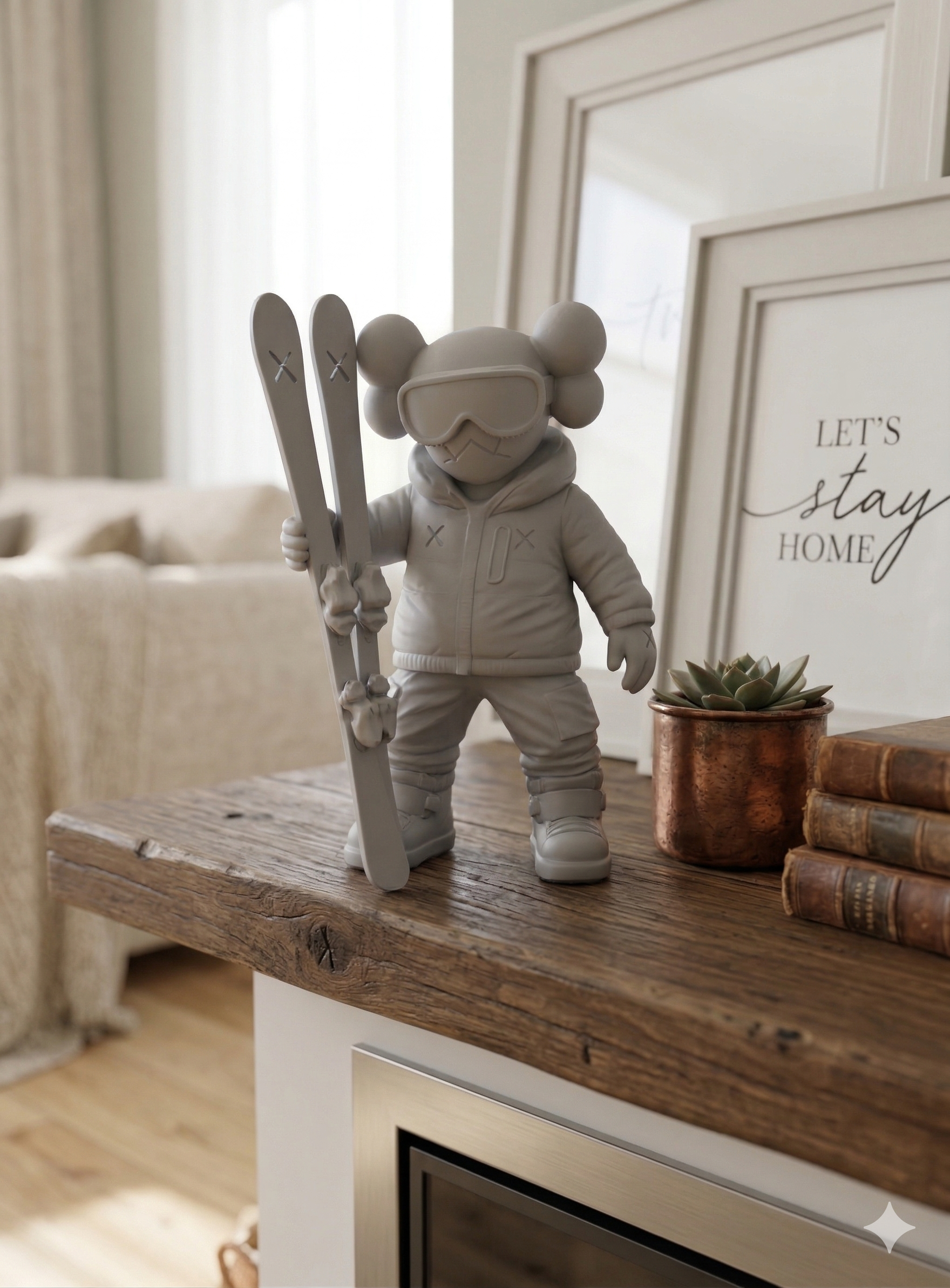 Snowboarder Figurine – Urban Street Style Desk Sculpture