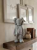 3D Printed Street Art Figurine – Urban Rebel Sculpture with Chains & Bandana