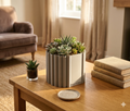 3D Printed Plant Pot – Modern Geometric Design, Indoor & Outdoor (150mm)