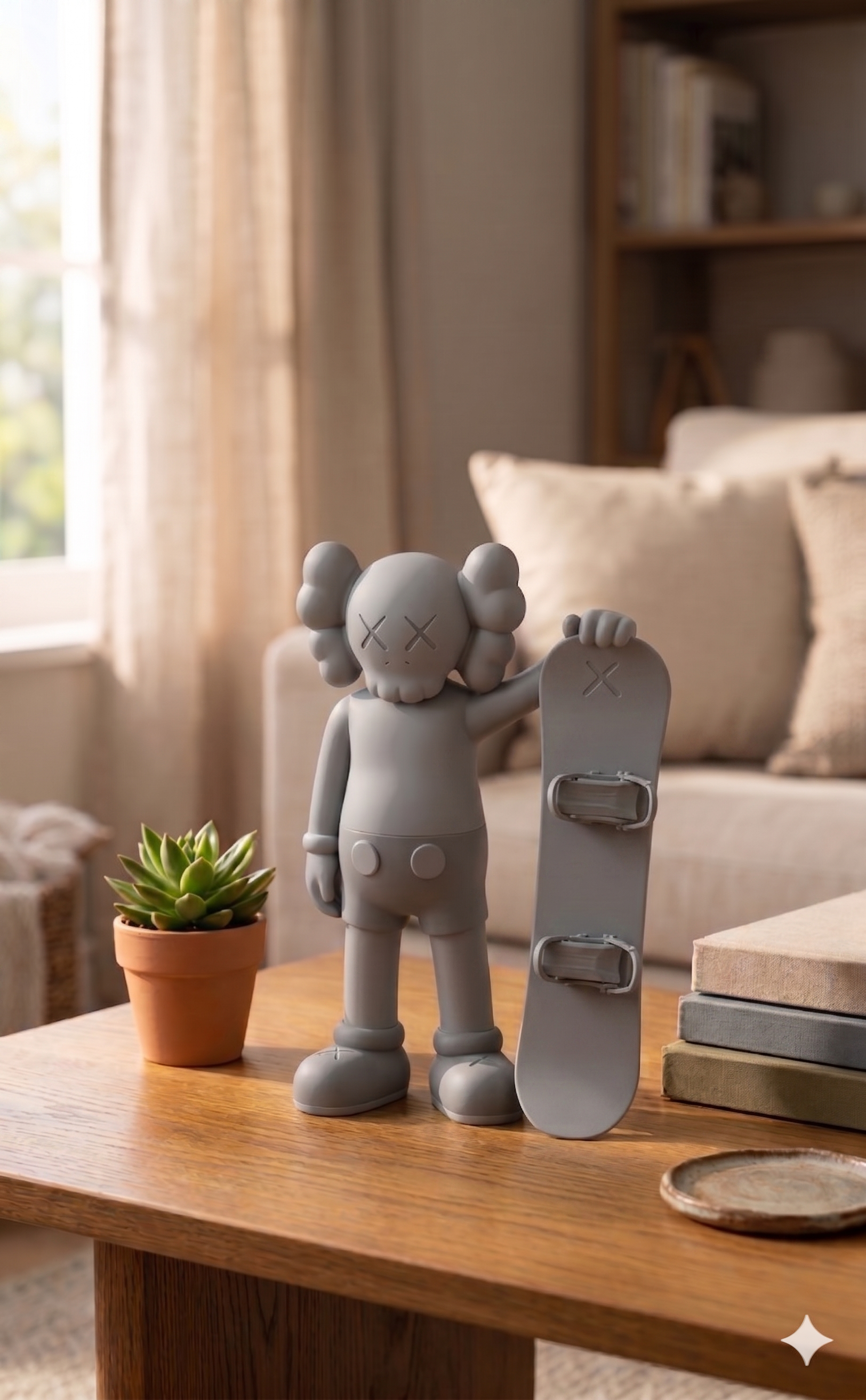Tall Snowboarder Figurine – Large Format Statement Sculpture