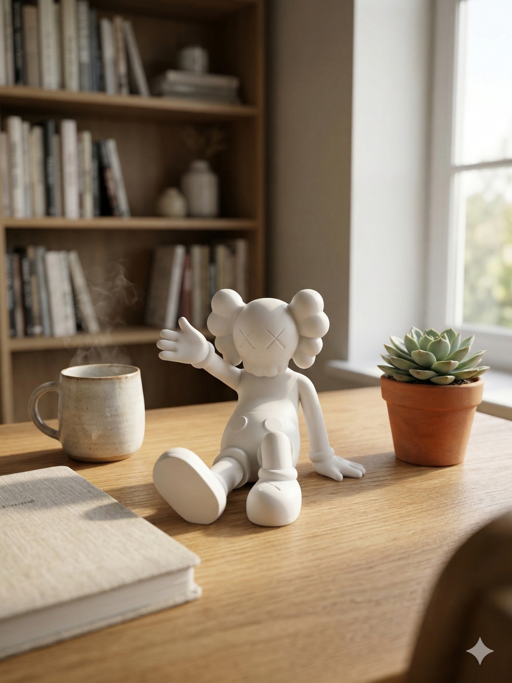 Relaxed Figurine – Minimalist Shelf & Desk Sculpture
