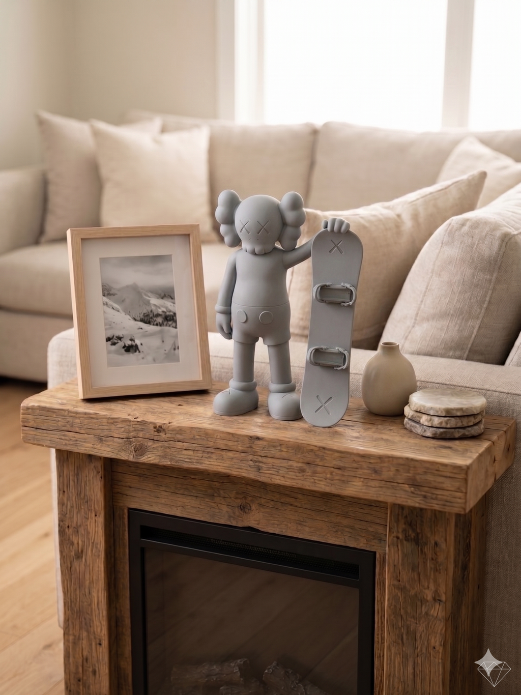 Tall Snowboarder Figurine – Large Format Statement Sculpture
