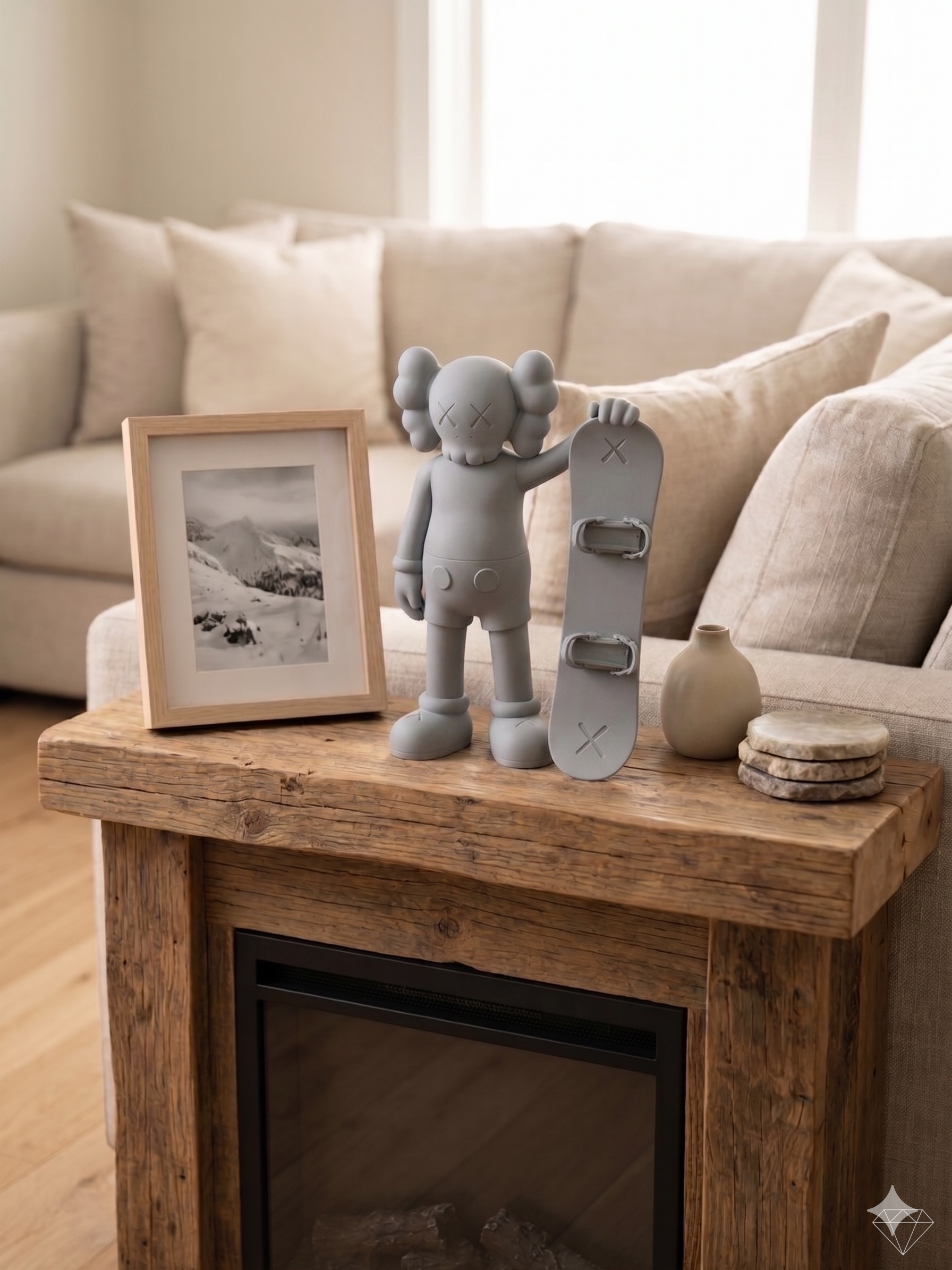 Tall Snowboarder Figurine – Large Format Statement Sculpture
