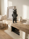 Hoodie Cat Figure – 3D Printed PLA Art Sculpture