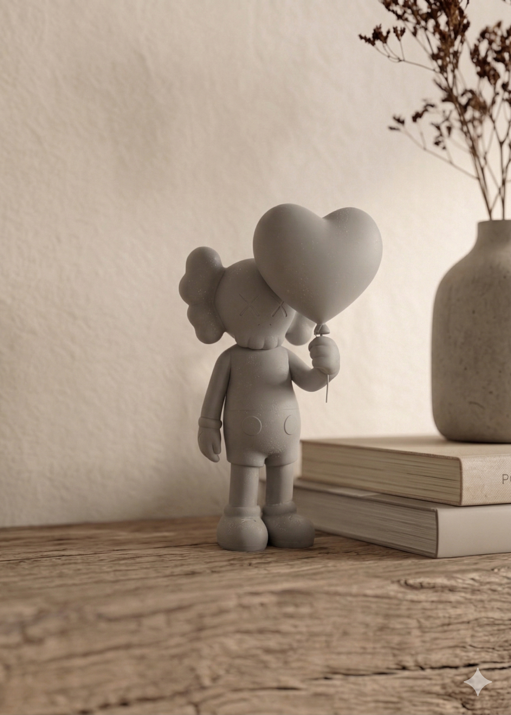 Heart Balloon Figurine – Romantic Surrealist Sculpture