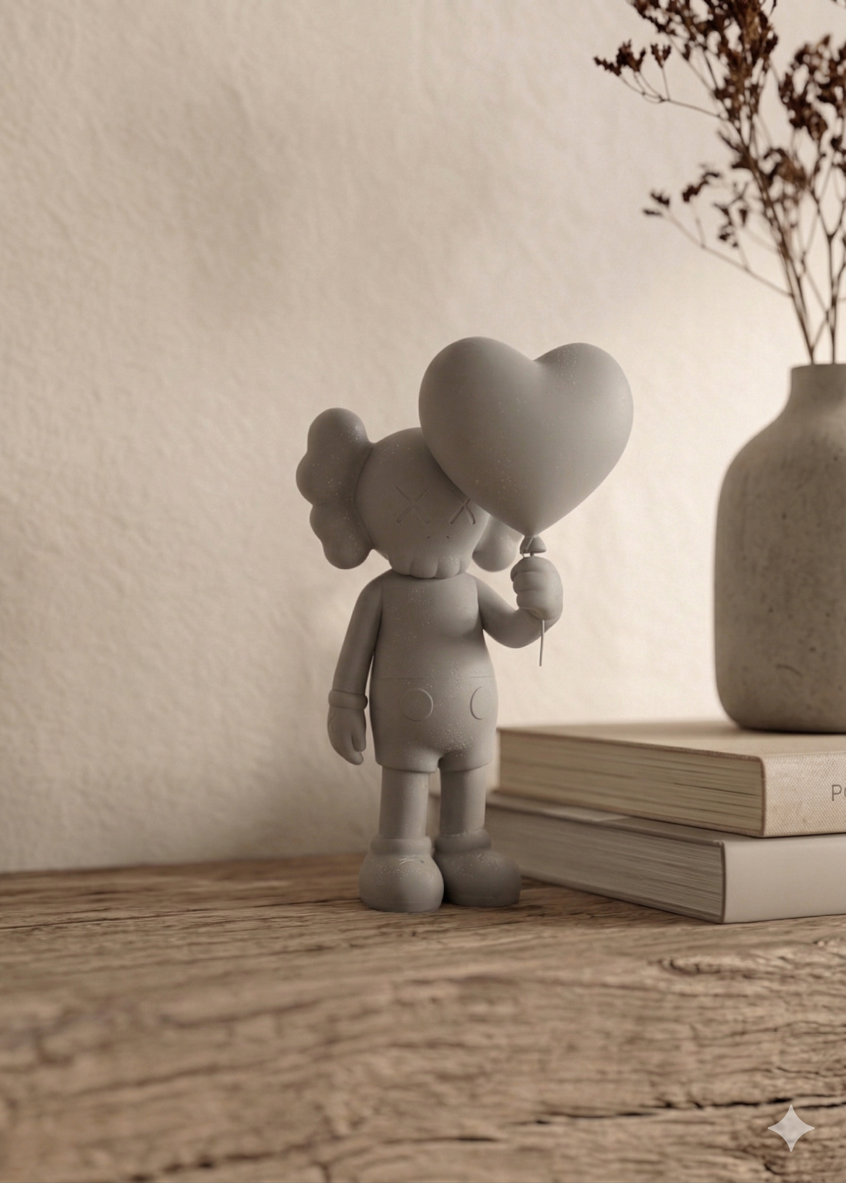 Heart Balloon Figurine – Romantic Surrealist Sculpture